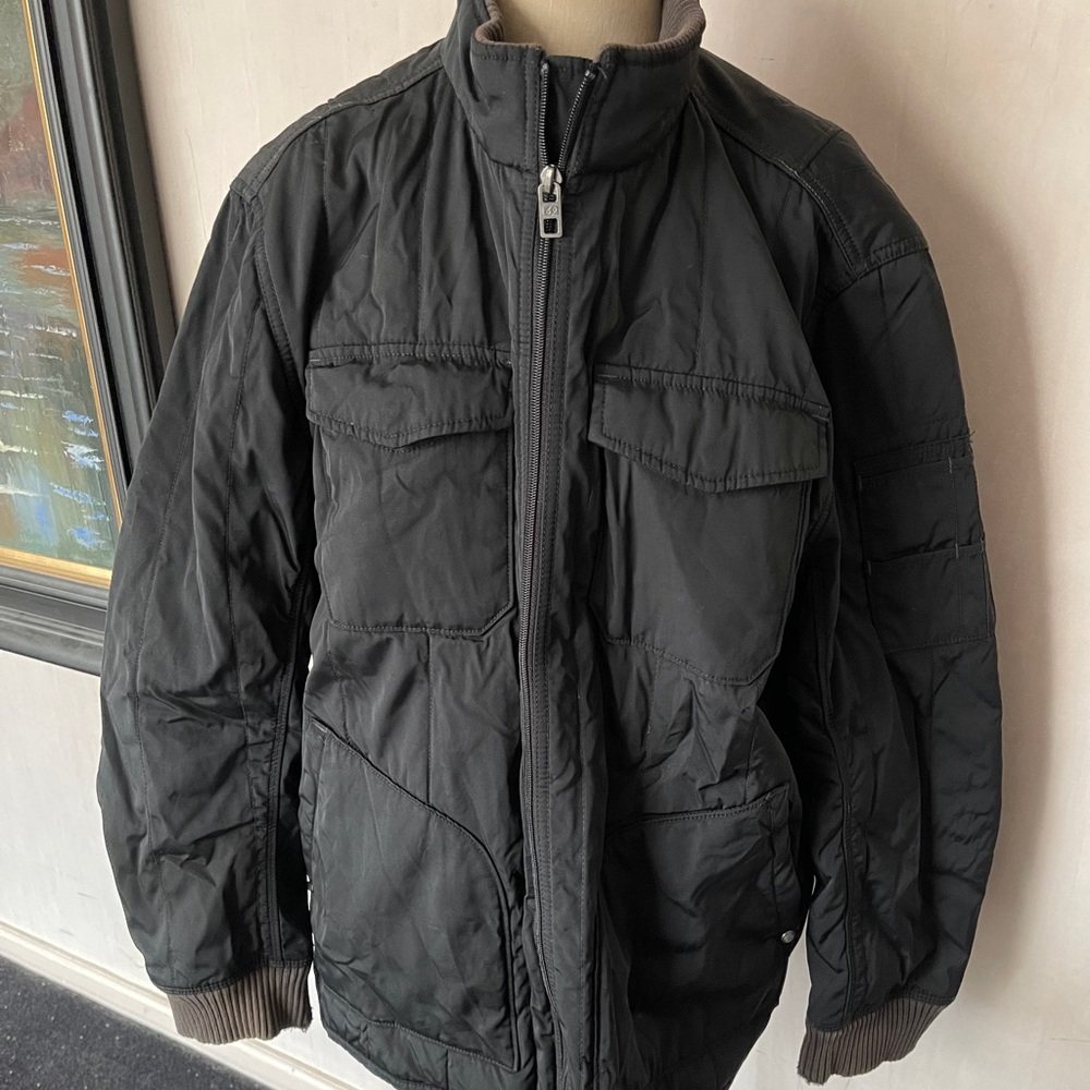 NWT GAP black brown mens jacket coat